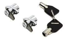 Load image into Gallery viewer, Chrome Saddlebag Lock and Key Kit