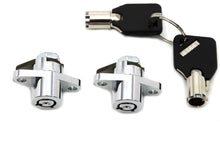 Load image into Gallery viewer, Chrome Saddlebag Lock and Key Kit