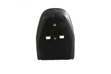 Load image into Gallery viewer, V-Twin Corbin Gentry solo seat for motorcycle, shown with saddlebag, featuring sleek black leather and streamlined design.