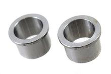 Load image into Gallery viewer, V-Twin cast wheel spacer set in zinc plating for motorcycle wheel and tire enhancement, showing metallic spacer components.