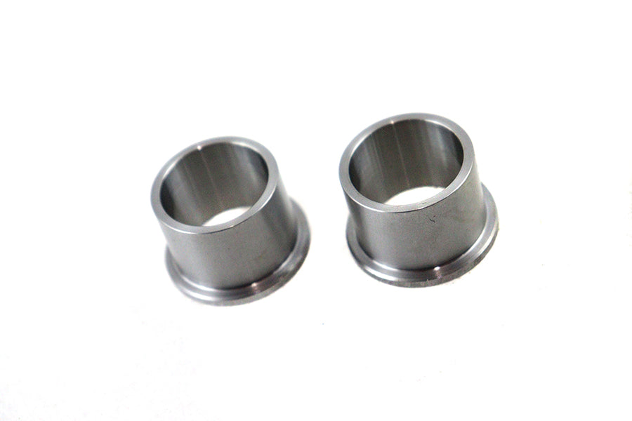 V-TWIN cast wheel spacer set featuring zinc plating for wheel and tire compatibility, designed for motorcycle wheel upgrades.