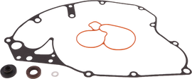 Vertex Water Pump Rebuild Kit 680-1983 for engine, showing parts laid out on a clean surface with packaging and tools.