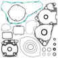 VERTEX complete gasket set with oil seals, showing various gaskets and seals for engine repair and maintenance.