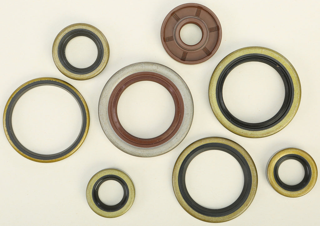 Vertex Oil Seal Set 182-2320, a set of gaskets and seals for engine maintenance, showing multiple black rubber seals.
