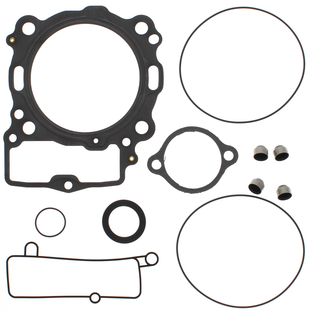 Close-up of VERTEX Top End Gaskets used for sealing engine components, showcasing the high-quality gasket material.