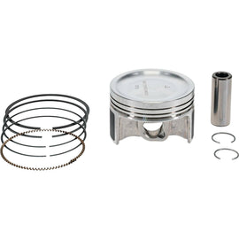 Vertex cast replica piston kit for 73.95mm bore, standard 9.1:1 compression, includes piston components for engine rebuild.