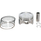 Vertex cast replica piston kit for 73.95mm bore, standard 9.1:1 compression, includes piston components for engine rebuild.