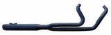 VTWIN 2:1 LONG EXHAUST BLACK HARLEY BAGGERS 1995-2016
