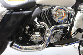 VTWIN LAKE PIPES 2:1 EXHAUST CHROME HARLEY BAGGERS 95-16 - The Speed Shop Canada
