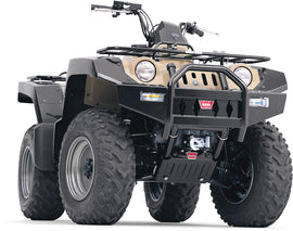 Warn front bumper for Honda, durable body bumper with a robust design, suitable for off-road and rugged vehicle protection.
