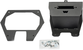 Warn Winch Mount Pol 61-109313 bracket for off-road vehicle, featuring durable construction and secure mounting points.