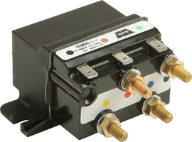 Warn Contactor Vantage 4000 replacement part for winch, shown in a close-up of the electrical component.