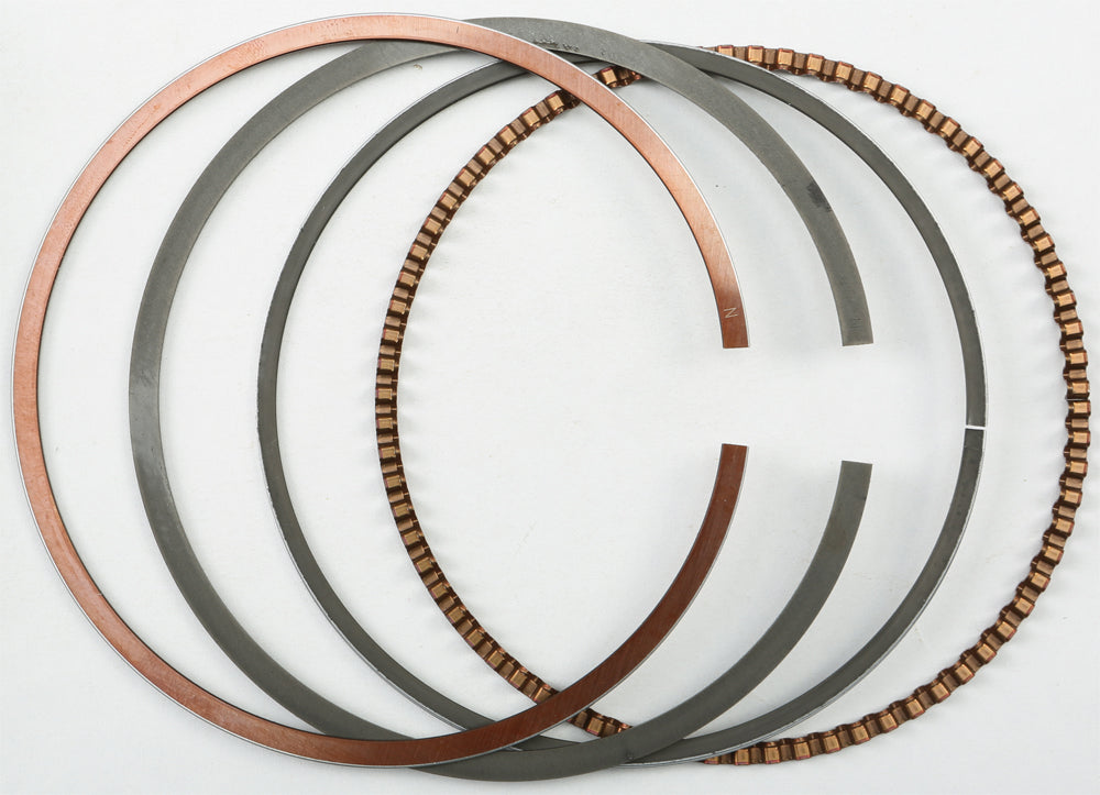 Wiseco piston ring 85mm for Wiseco pistons, component for piston kits, shown in close-up with metal finish and precise grooves.