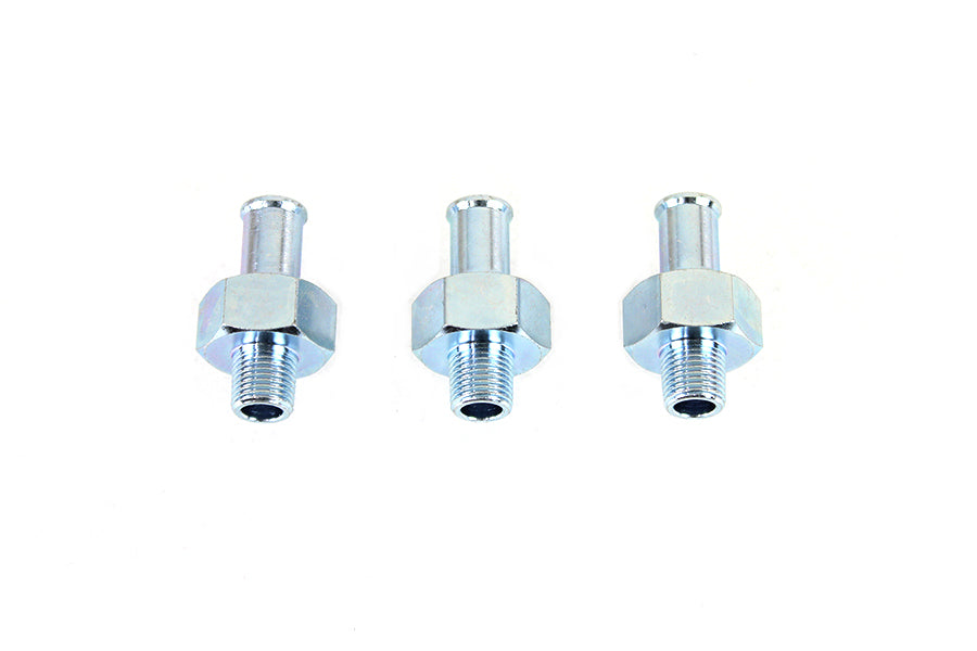 Wyatt Gatling Hex Oil Fitting 1/8 inch NPT for oil tanks, durable metal connector with hex shape for secure attachment.