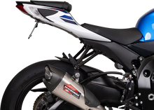 Load image into Gallery viewer, YOSHIMURA Fender Eliminator V2 Kit for Suzuki motorcycles, showing sleek black body component with mounting hardware.