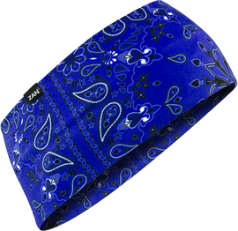 Sportflex Headband Upf50+ Navy Paisley