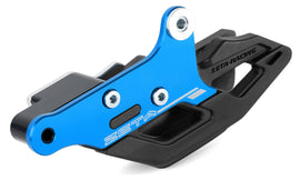 ZETA 3D Chain Guide H-Blue Hus 634-9004, drive chain guide for Husqvarna motorcycles, showing the blue-colored guide in detail.