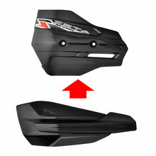 Load image into Gallery viewer, Black ZETA XC Pro Convert Handguards for motorcycles, showing the sleek, durable handguard design with mounting hardware.