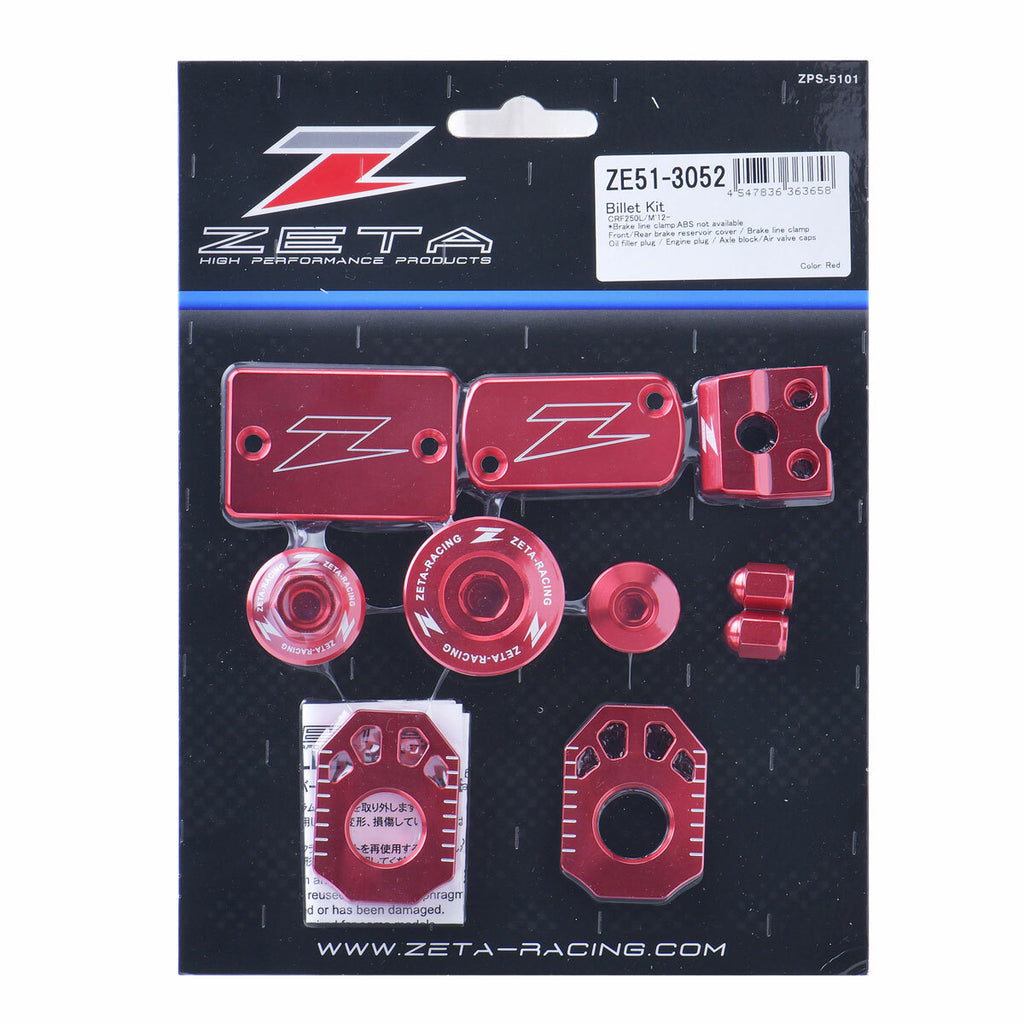 ZETA Billet Kit 634-8280 hardware and fittings, precision-machined metal fasteners for automotive or motorcycle applications.