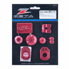 ZETA Billet Kit 634-8281 hardware and fittings, including fasteners and bolts, for motorcycle customization and repair.