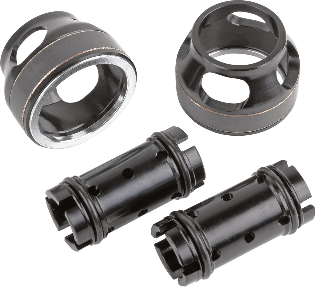 ZETA Honda CRF250 lowering inner kit with 30mm and 50mm adjustment for improved ride height and stability.