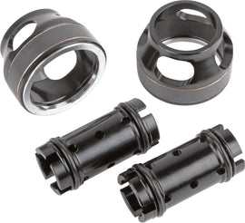 ZETA Honda CRF250 lowering inner kit with 30mm and 50mm adjustment for improved ride height and stability.