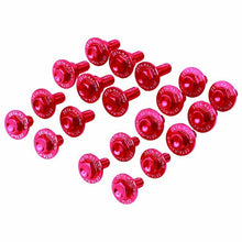Load image into Gallery viewer, ZETA aluminum bolt kit in red for Honda CRF250 motorcycle, includes various bolts and fasteners for bike assembly.