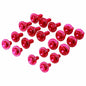 ZETA aluminum bolt kit in red for Honda CRF250 motorcycle, includes various bolts and fasteners for bike assembly.
