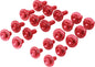 Red ZETA aluminum bolt kit for Honda CRF250 motorcycle, includes various bolts for frame and body components.