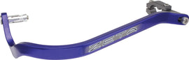 Blue ZETA Armor Handguards for Honda CRF250, 7/8-inch bend, durable motorcycle hand protection with brand logo visible