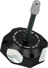 Load image into Gallery viewer, Black ZETA Billet Gas Cap for Honda CRF250 motorcycle, featuring a sleek design and durable construction.