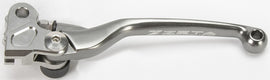 ZETA pivot clutch lever for Honda CRF250 motorcycle, black metal with textured grip and mounting hardware.