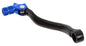 Blue ZETA forged shift lever for Husqvarna motorcycles, designed for precise shifting and durable performance.