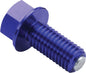 Blue ZETA Magnetic Drain Plug for off-road vehicles, designed to prevent metal debris buildup and ensure engine safety.
