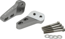 Load image into Gallery viewer, ZETA Armor TC-Mount Front for motorcycle, black metal mounting bracket with bolts and hardware, close-up view.