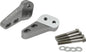 ZETA Armor TC-Mount Front for motorcycle, black metal mounting bracket with bolts and hardware, close-up view.