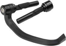 Load image into Gallery viewer, Black ZETA Flight Lever Guard for 14mm handlebars, designed for motorcycle safety and protection.