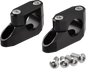 ZETA offset handlebar riser kit in black, 20mm, for 26mm and 28.6mm handlebars, with 22.2mm clamp diameter, shown on bike.