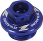 Blue ZETA Oil Filler Plug 634-8142B, durable automotive part for oil reservoir filling and maintenance.