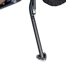 Load image into Gallery viewer, Pair of ZETA Side Stand Extenders for motorcycles, showing two black metal extensions with mounting hardware.