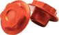ZETA orange M20x27 steering stem nut and bolt with P1.5 thread, L=11.5mm for bicycle steering components.