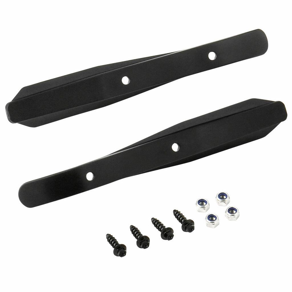ZETA Xc Pro Convert Handguard in white, motorcycle off-road handguard with protective design and mounting hardware.