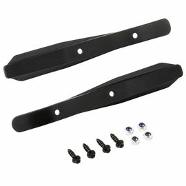 ZETA Xc Pro Convert Handguard in white, motorcycle off-road handguard with protective design and mounting hardware.
