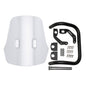 ZETA Adventure Windscreen for Honda motorcycles, clear windshield with mounting brackets, designed for off-road riding.