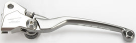 ZETA pivot lever for Yamaha YZ250 clutch, black metal motorcycle part with ergonomic design and mounting hardware.