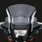 ZTechnik Vstream Windscreen Tour Clear installed on a BMW motorcycle, showing the transparent, aerodynamic windshield.